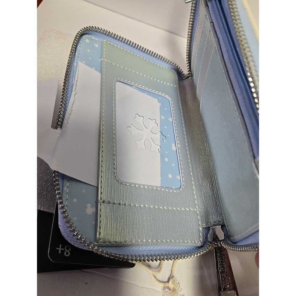 Loungefly Mickey & Friends Winter Wonderland Scene Zip Around Wallet - Picture 8 of 16